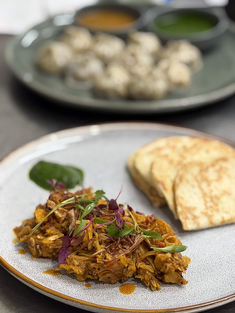 Mattar with roti