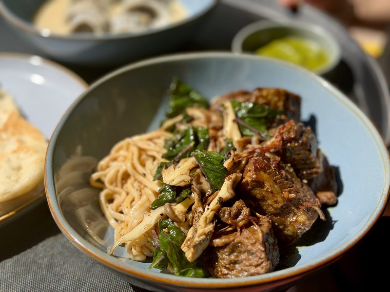 Hand-pulled noodles with braised short rib
